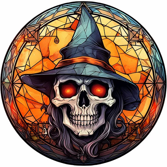 Halloween Horror Skeleton 30*30cm full round drill diamond painting