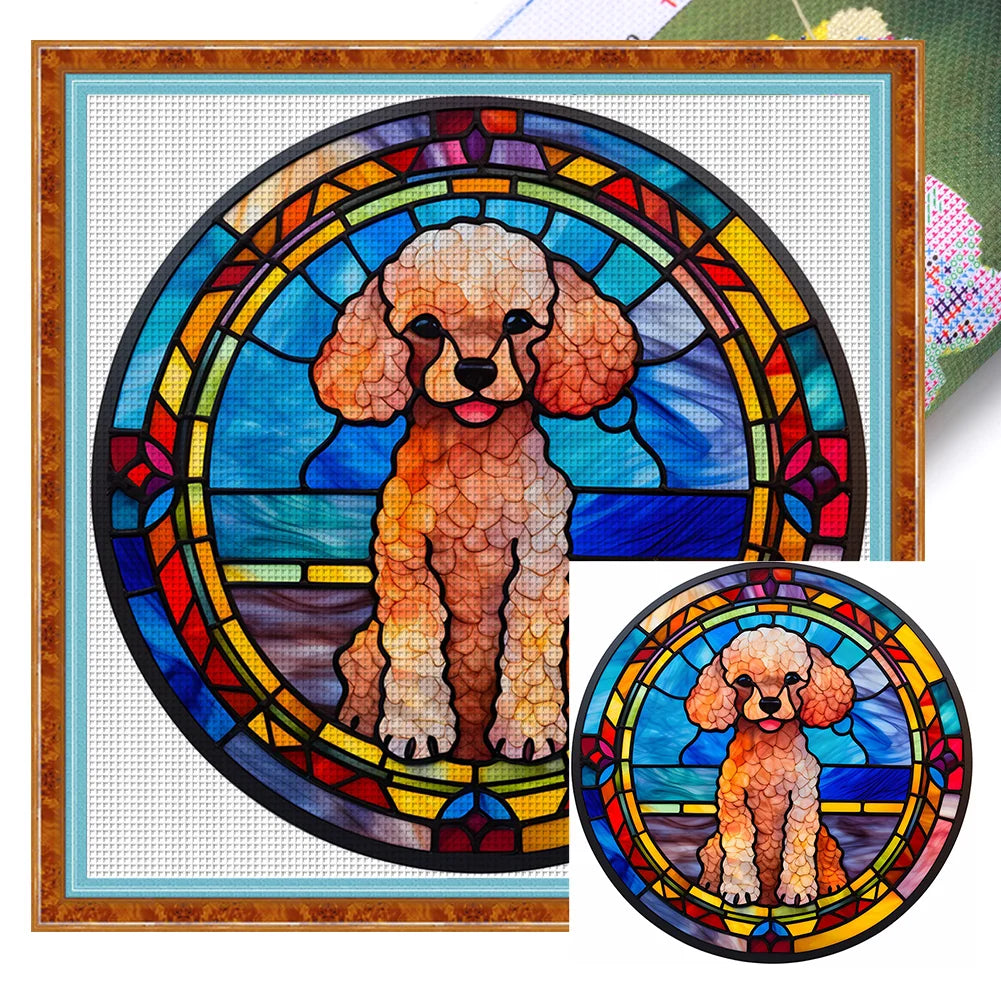 Dog Full 11CT Pre-stamped 40*40cm Cross Stitch