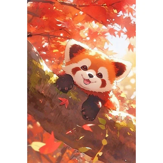 Red Panda 40*60cm full round drill diamond painting