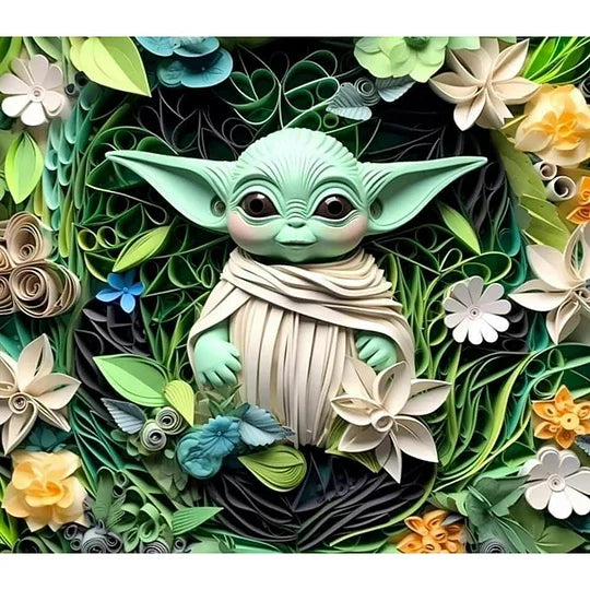 Yoda 40*35cm full round drill diamond painting