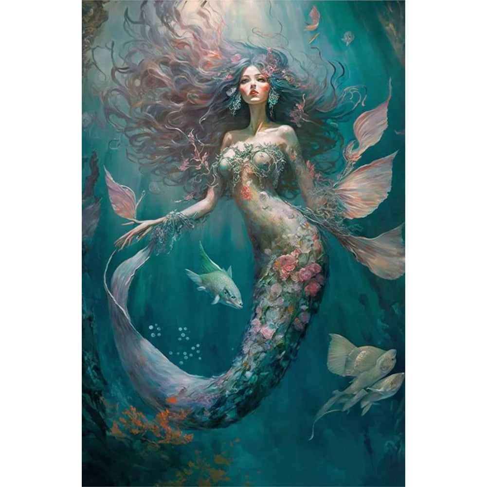 Mermaid Full 11CT Pre-stamped 50*75cm Cross Stitch