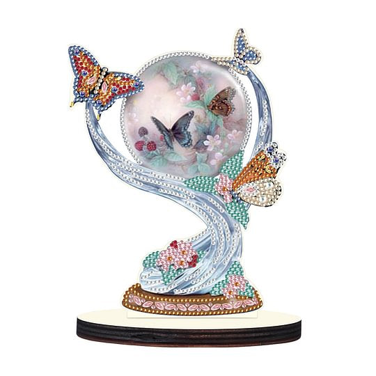 Wooden Desktop Diamond Painting Crystal Ball