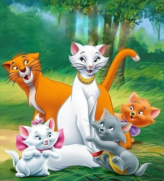 Cute Cats 40*50cm full round drill diamond painting