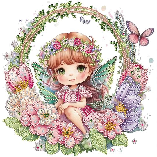 Fairy Angel 30*30cm special shaped drill diamond painting