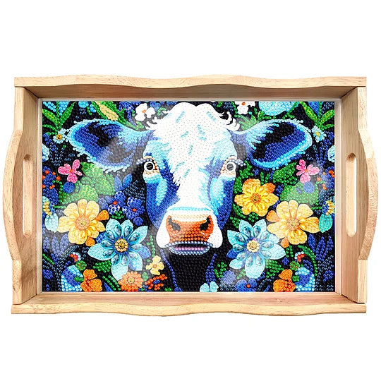 Diamond Painting Nesting Food Tray with Handle