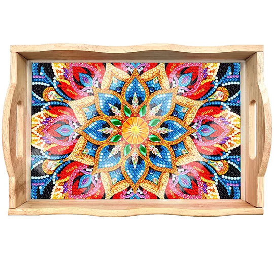 Diamond Painting Nesting Food Tray with Handle