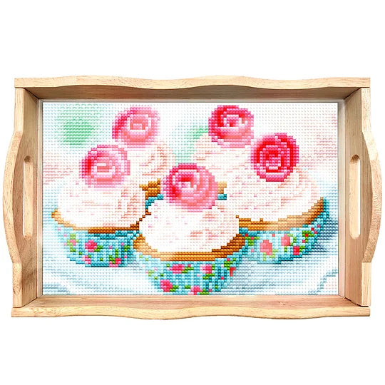 Diamond Painting Nesting Food Tray with Handle