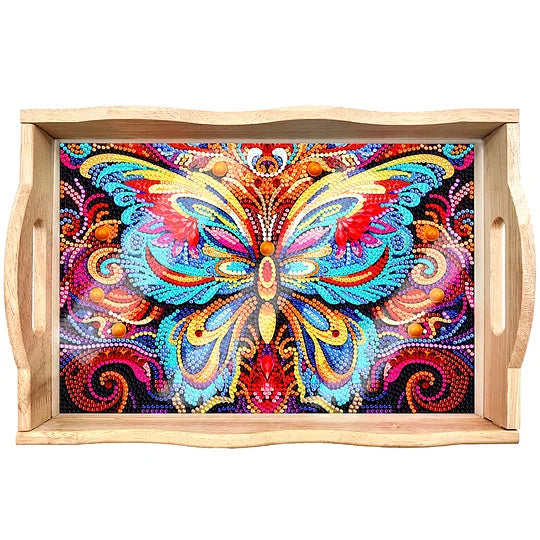 Diamond Painting Nesting Food Tray with Handle