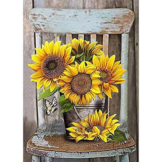 Sunflower 40*50cm full round drill diamond painting