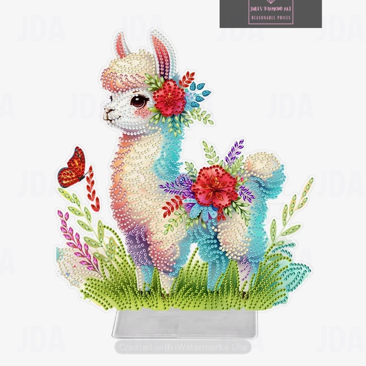 Alpaca Acrylic Special Shape diamond painting ornament