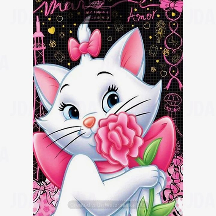 Cute Cat 40*30cm full round drill diamond painting