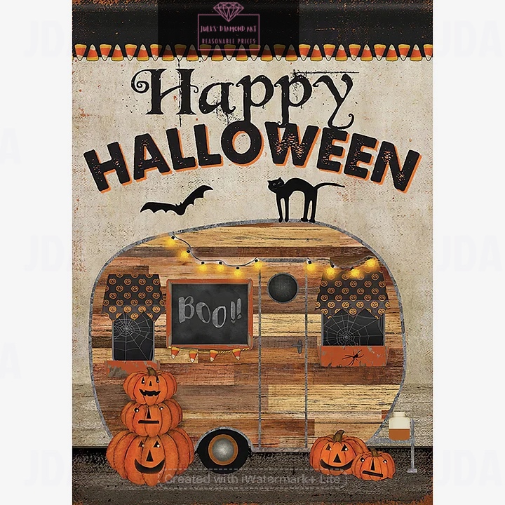 Happy Halloween 30*40cm full round drill diamond painting