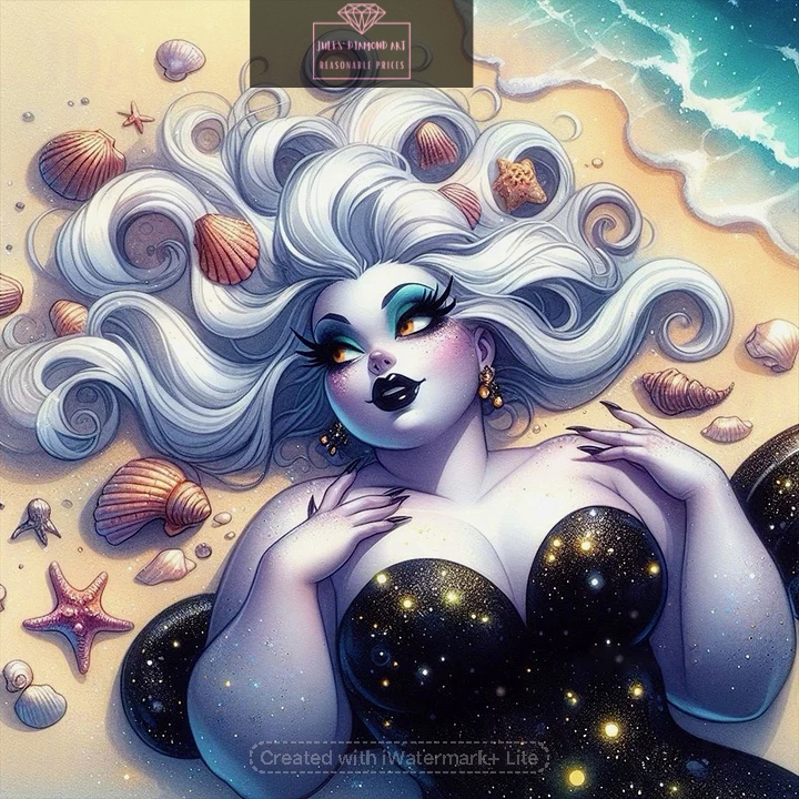 Villian Ursula 40*40cm full round drill diamond painting