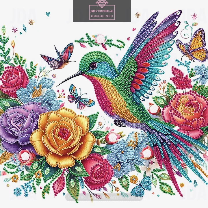 Hummingbird 30*30cm special shaped drill diamond painting