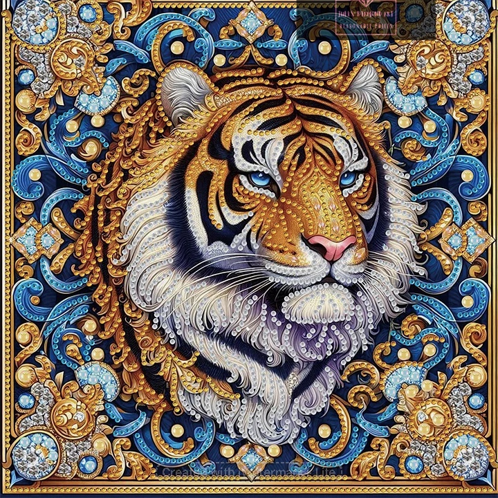 Tiger 30*30cm special shaped drill diamond painting