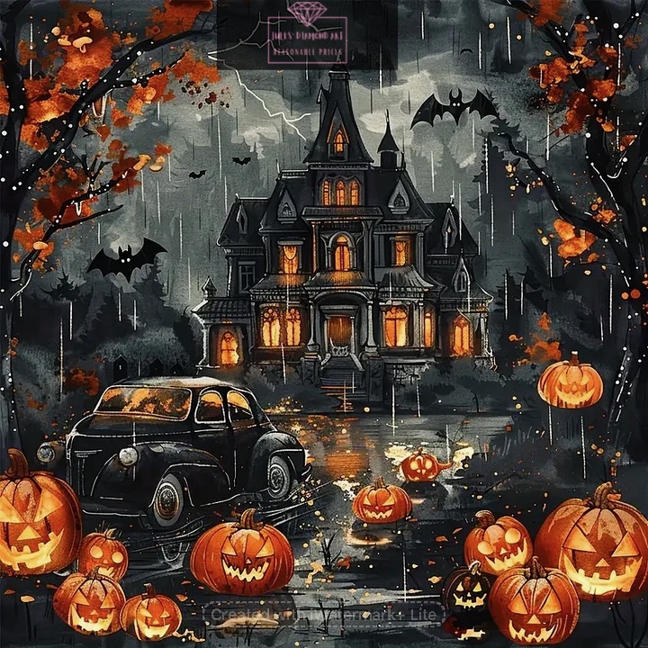 Halloween 50*50cm full round drill (30 colours) diamond painting