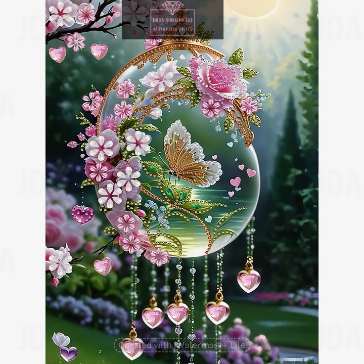 Fantasy Flower 30*40cm special shaped drill diamond painting