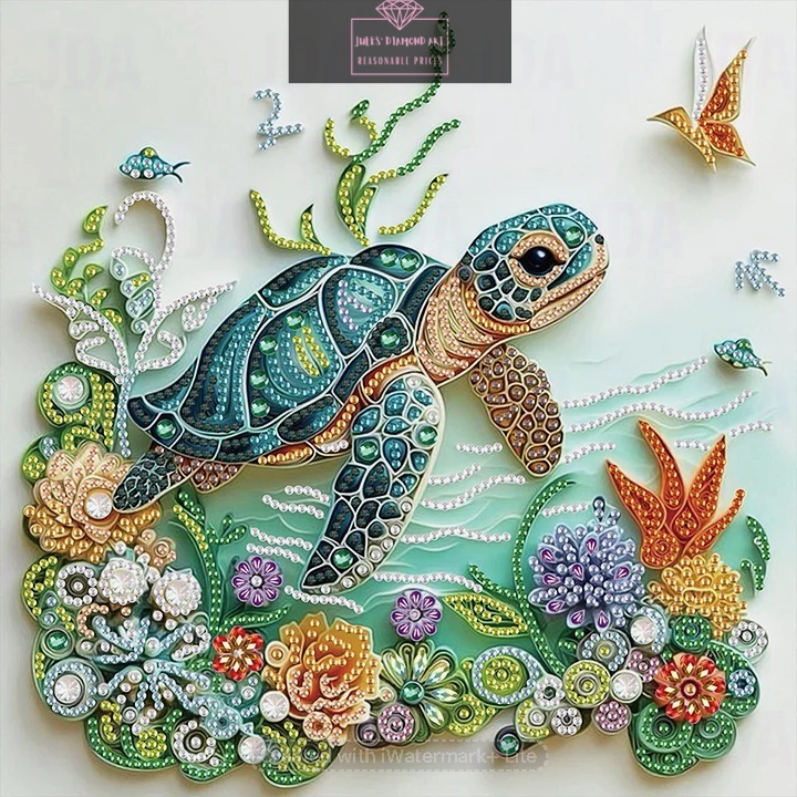 Sea Turtle 30*30cm special shaped drill diamond painting