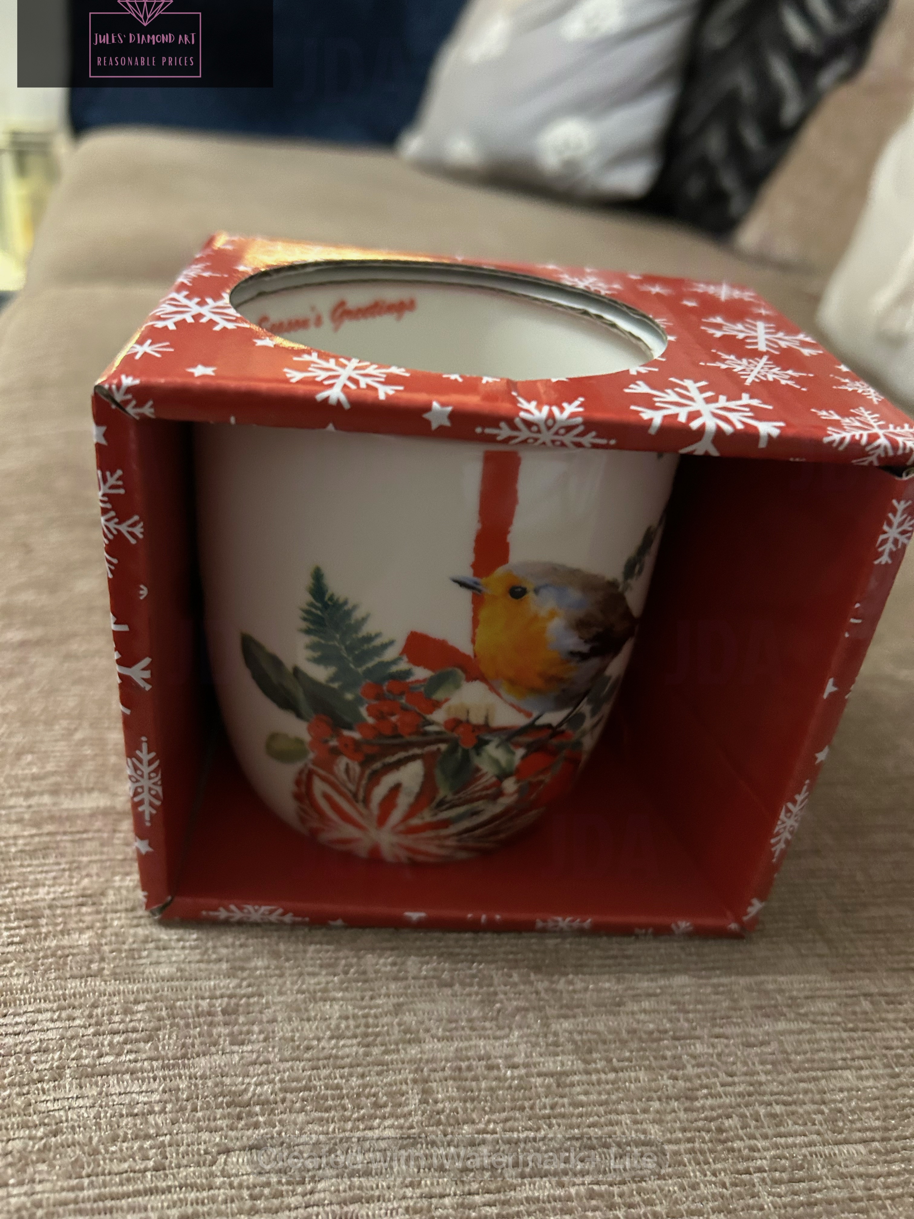 Mug in box - Robin