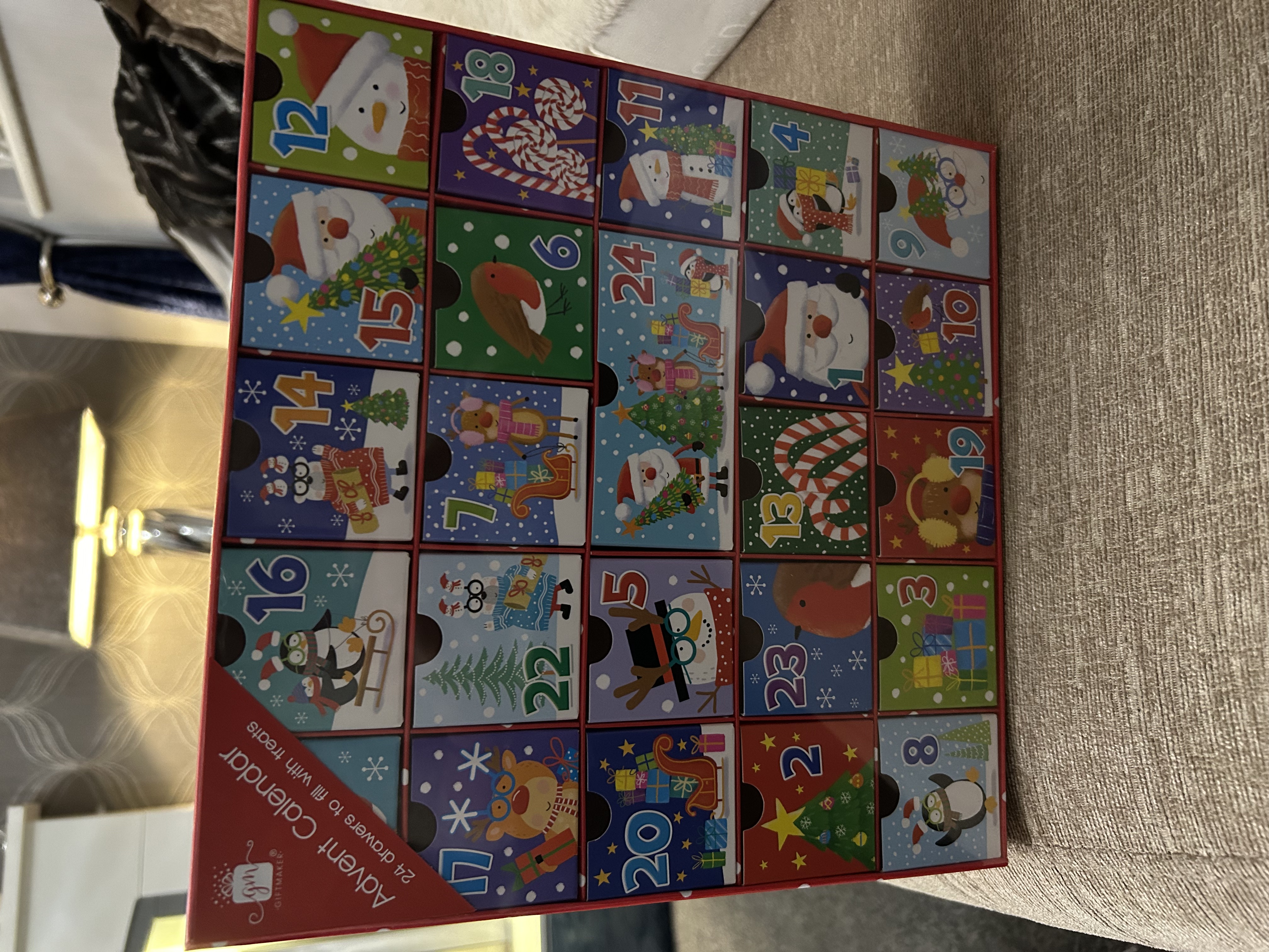 Cardboard Advent Calendar