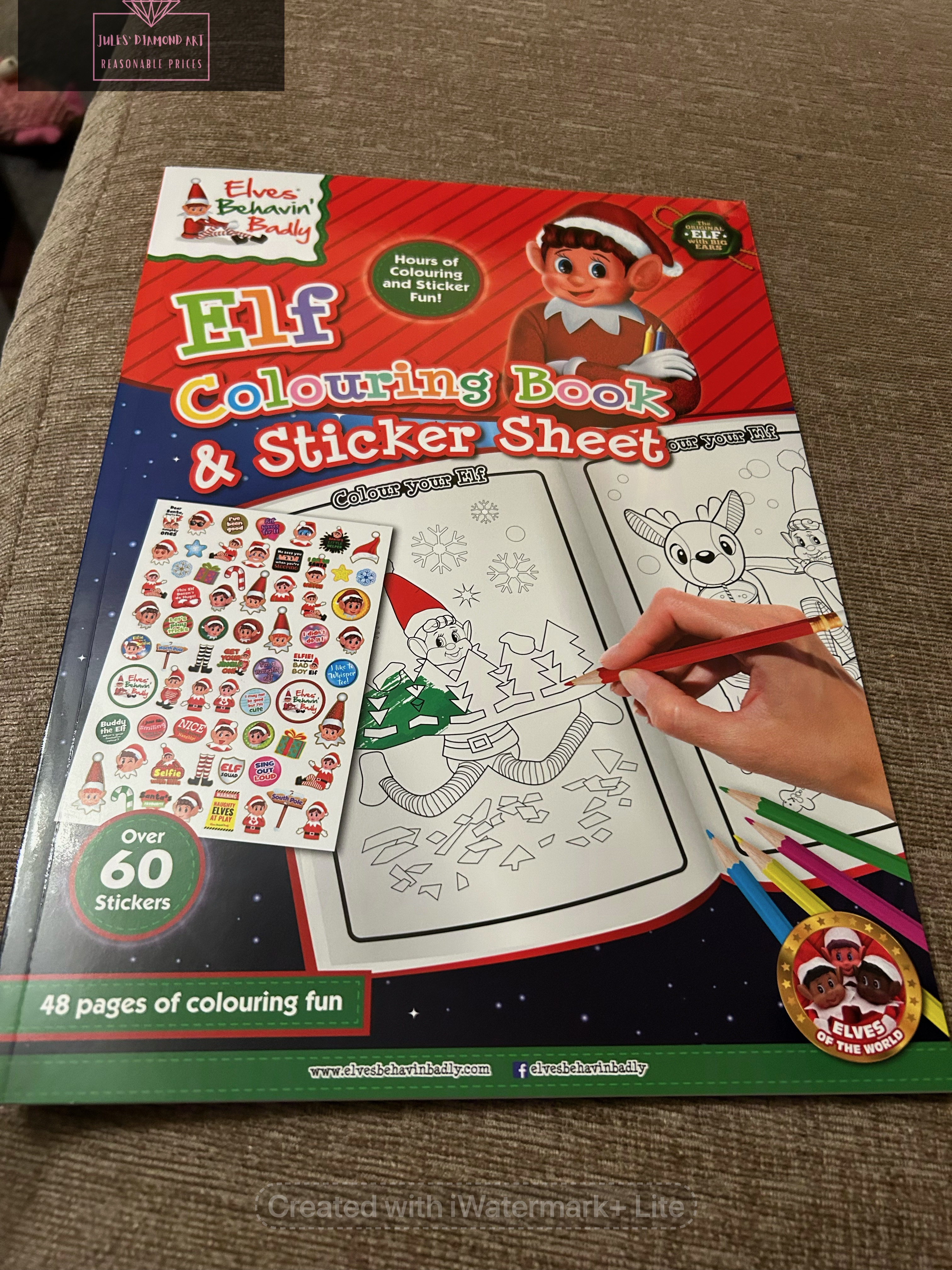 Elf Colouring Book and Sticker Sheet