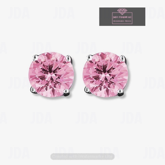 Pink Stud Earrings