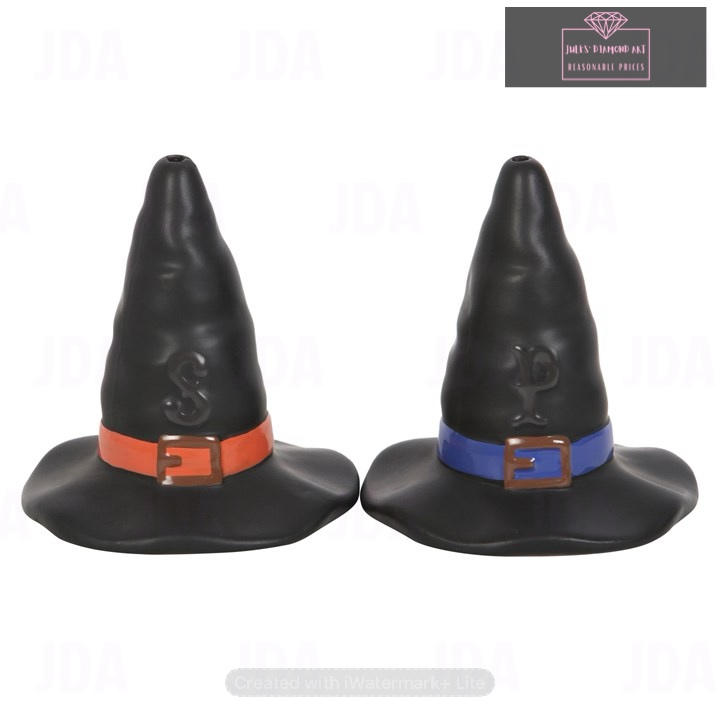 Witch Hat Salt and Pepper Shakers