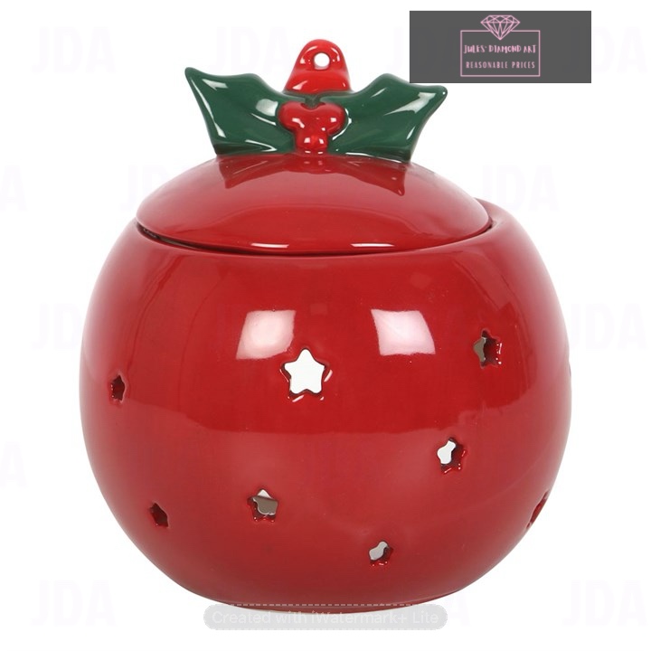 Red Bauble Oil Burner