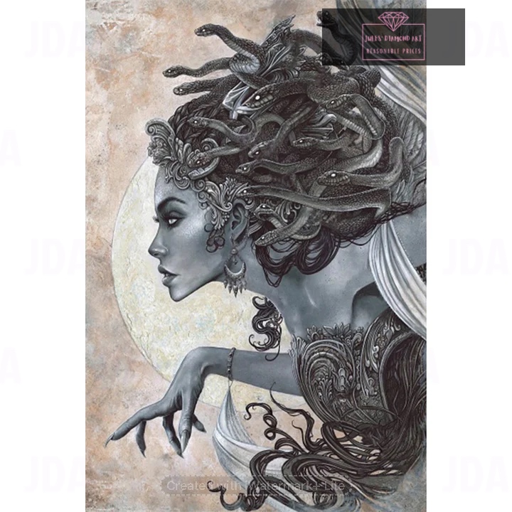 Medusa 40*60cm full square drill diamond painting with AB drills