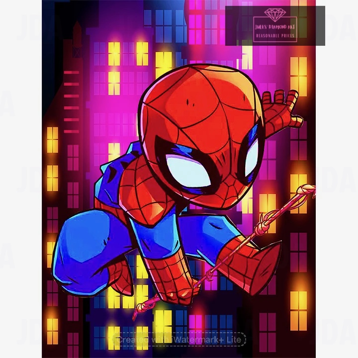 Littlef Spiderman 30*40cm full round drill diamond painting