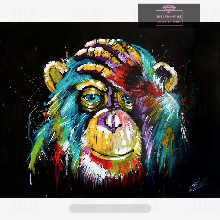 Animal 60*50cm full round drill diamond painting