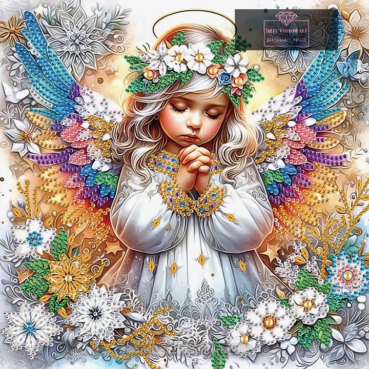 Angel Child 30*30cm special shaped drill diamond painting