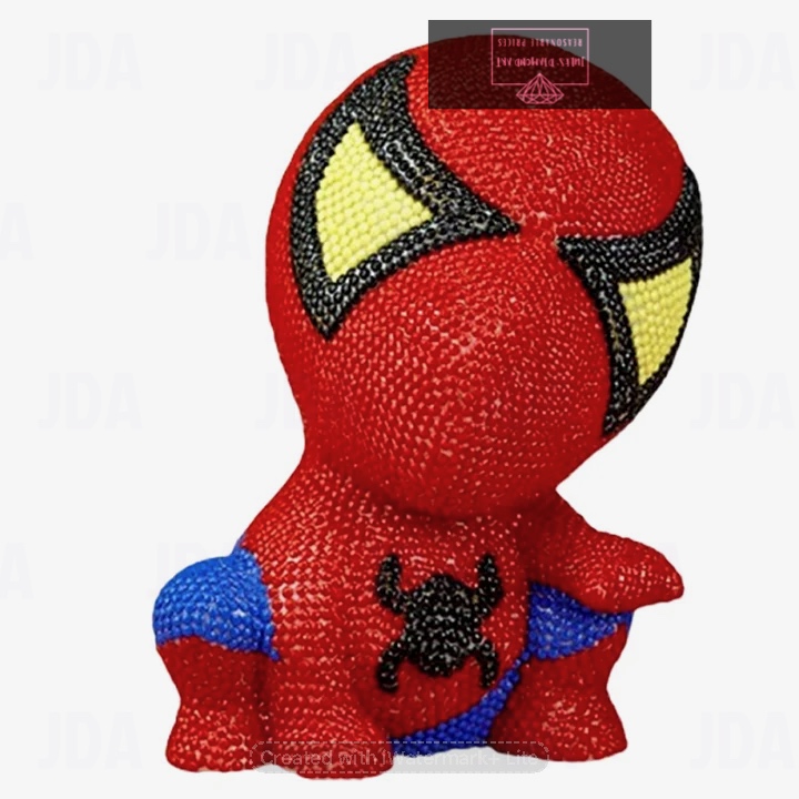 Vinyl Spiderman Diamond Painting Piggy Bank