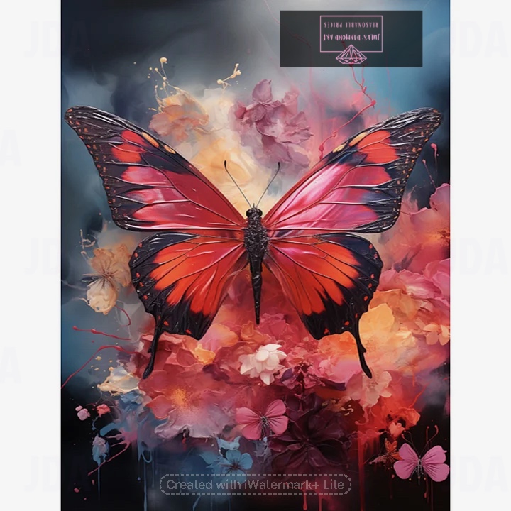 Butterfly 30*40cm full square drill diamond painting