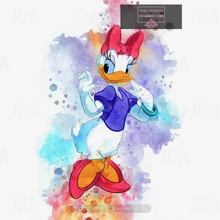 Watercolour Disney Daisy Duck 30*40cm full round drill diamond painting