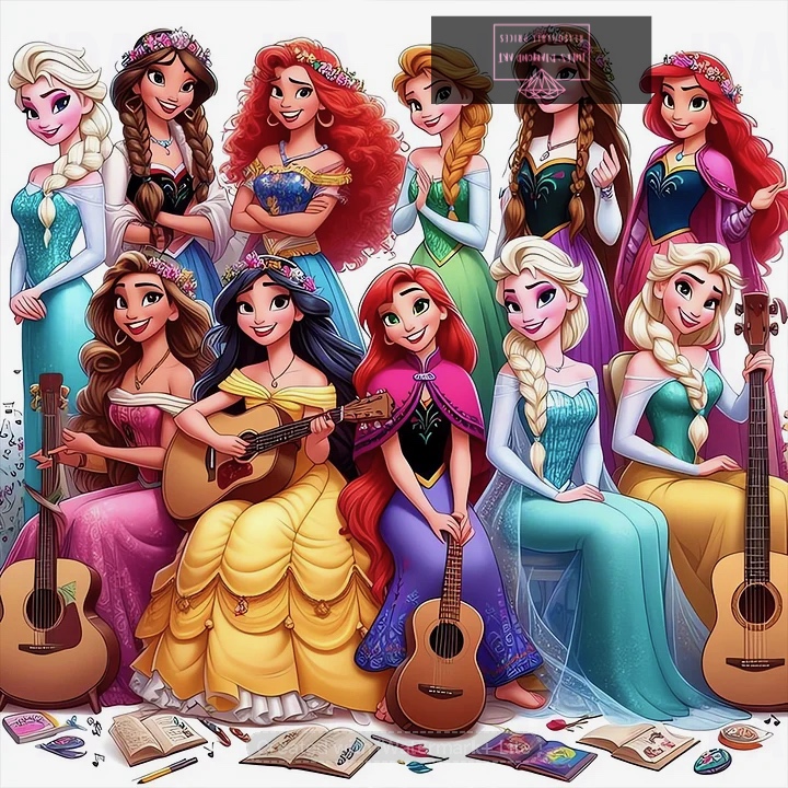 Disney Princess 40*40cm full round drill diamond painting