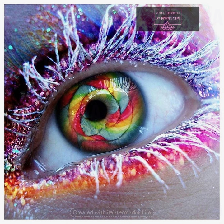 Glitter Eye 30*30cm full round drill diamond painting