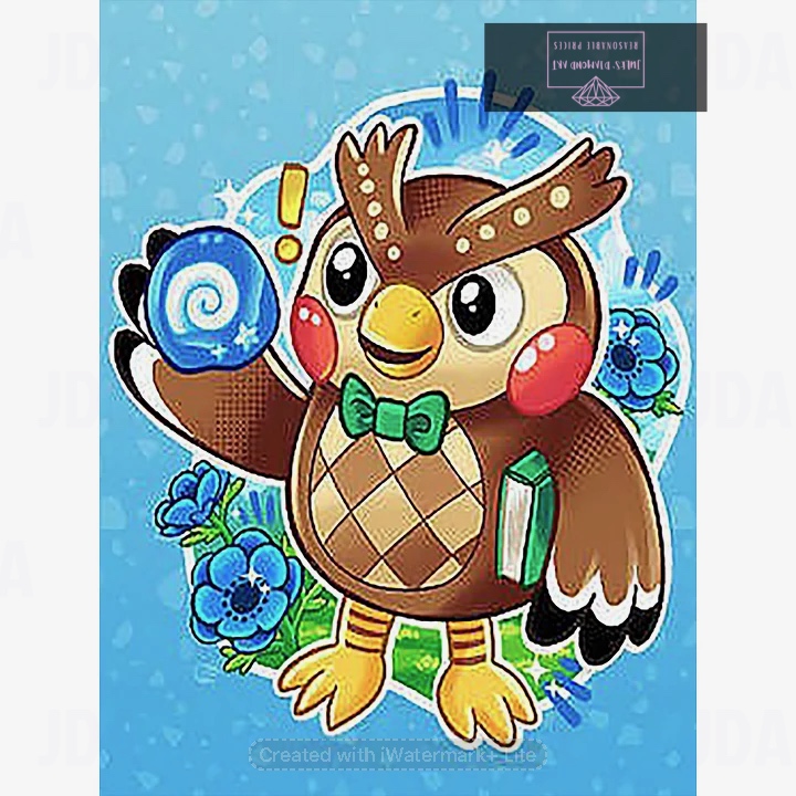 Cute Owl 40*50cm full round drill diamond painting