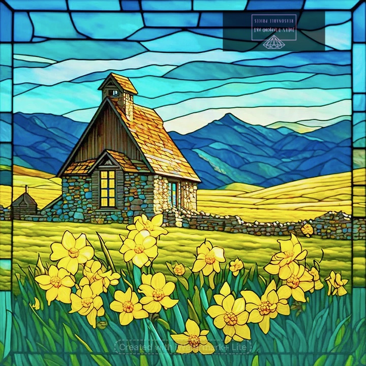 Country House 30*30cm full round drill diamond painting