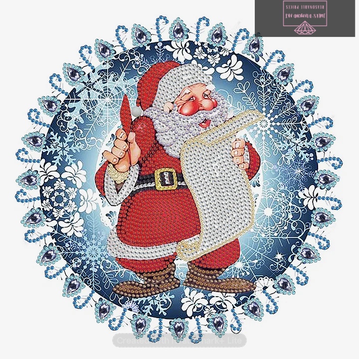 Christmas Ornament 30*30cm special shaped drill diamond painting