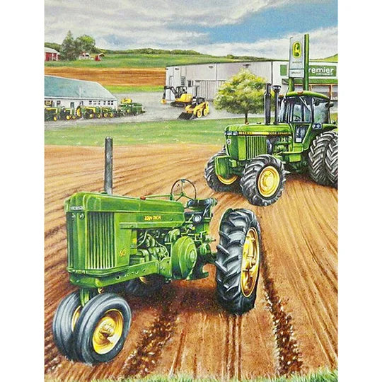 Farm Vehicle 50*60cm full round drill diamond painting