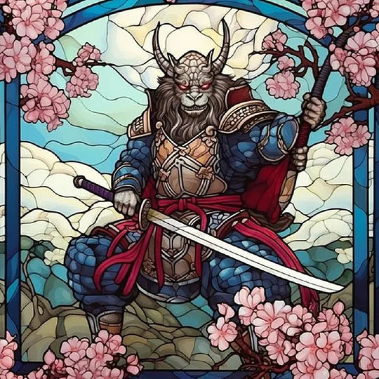 Sea King And Bull Demon King 30*30cm full round drill diamond painting