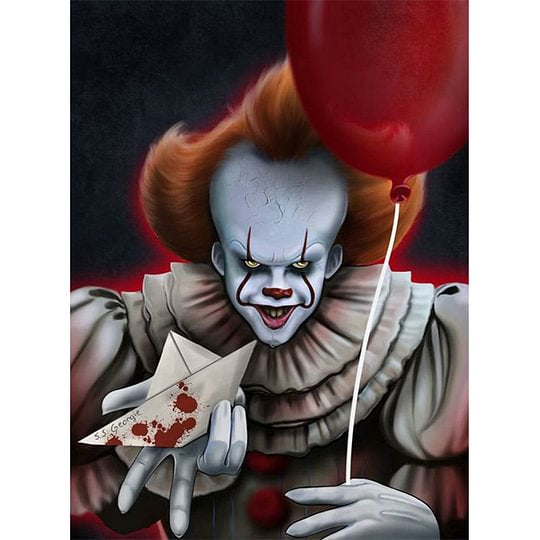 Clown Back 30*40cm full square drill diamond painting