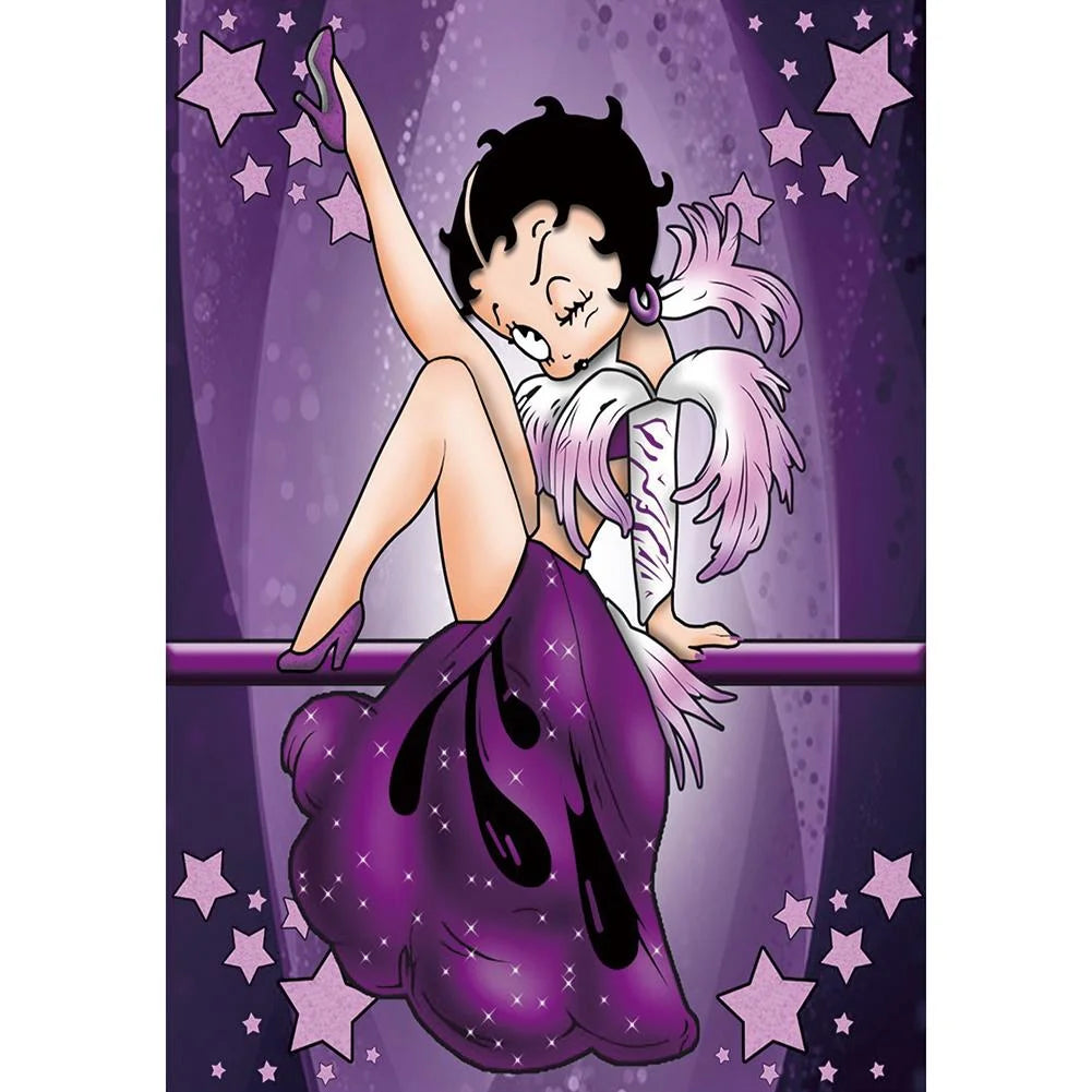 Fantasy Girl Betty Boop  40*30cm full round drill diamond painting