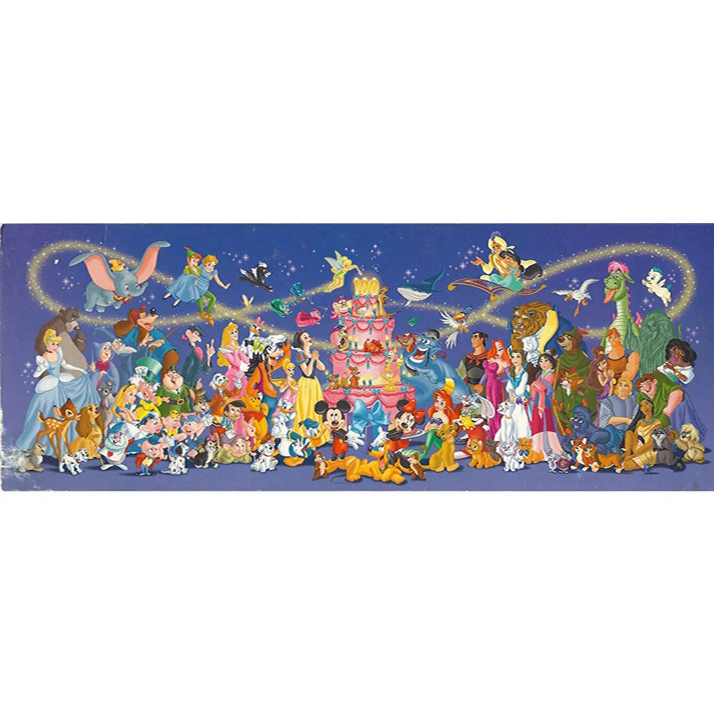 Disney Characters Exhibition 80*30cm full round drill diamond painting