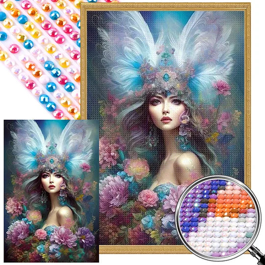 Full Round Drill Diamond Painting 40*60cm Winged Girl