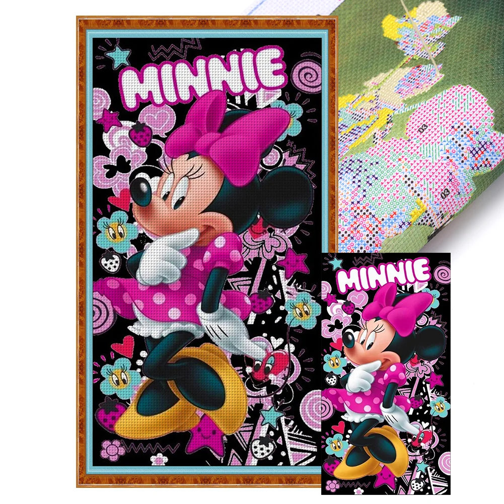 Minnie Full 11CT Pre-stamped 40*75cm Cross Stitch