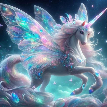 Fantasy Unicorn 30*30cm full round drill diamond painting