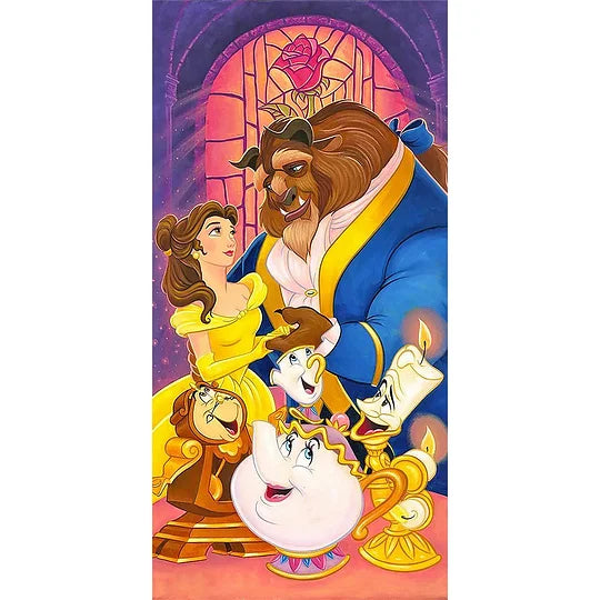 Beauty And The Beast 30*70cm full round drill diamond painting