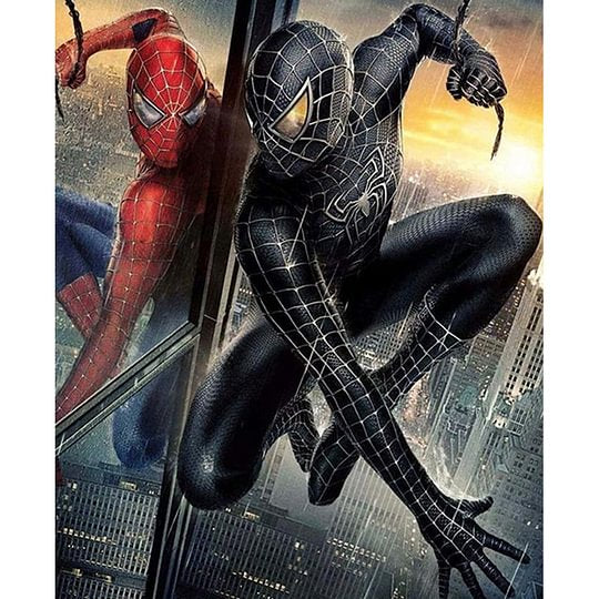 Spider Man 40*50cm (canvas) full round drill diamond painting